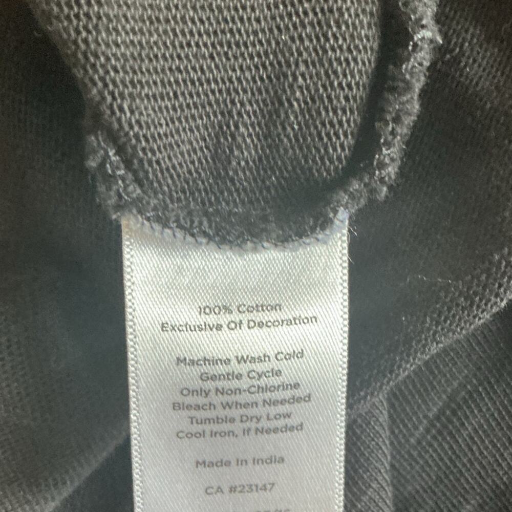 Talbots Womens Cotton Knit Shift Dress Size XL Black Preppy Beach Resort Vacay - Picture 5 of 5